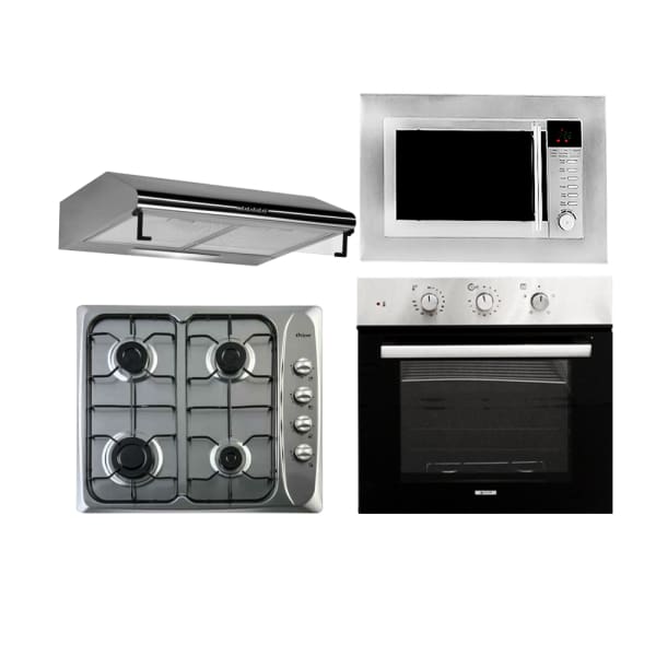 Pack encastrable de 4 pièces inox Pack encastrable de 4 pièces inox